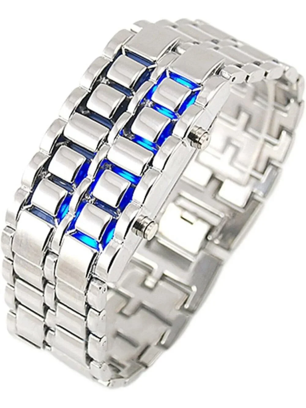 Men's All Silver Analog Quartz Stainless Steel Casual Classic Round Wrist Watch